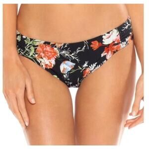 Becca Plus Size Black Floral Swimsuit Bikini Bottoms Size 2X NWT